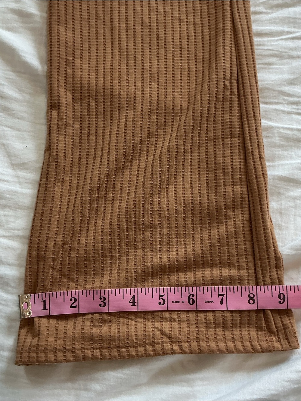 NWT I Love Joah 2 Piece Brown Ribbed Halter and Pants Stretch Comfy Summer Beach - Picture 9 of 12